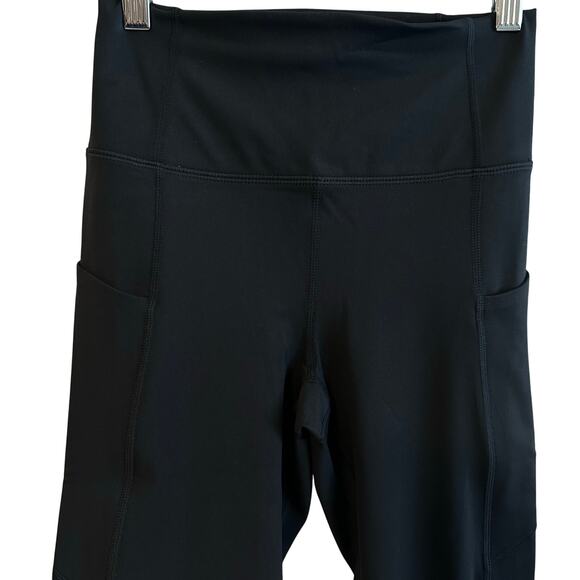 Fabletics Pure Luxe Black Leggings 7/8 with Pockets, High Waisted, Size M/8 - Picture 4 of 8